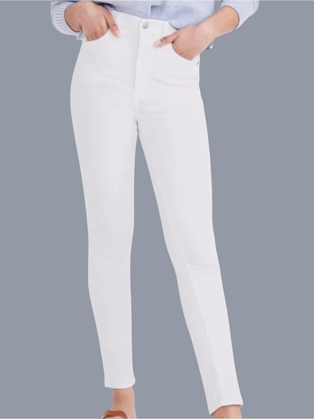 NWT Madewell 10” High-Rise Skinny Jeans Women’s Size 29T (Tall) White